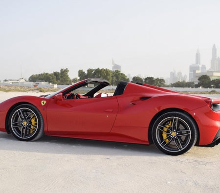 Rent Ferrari 488 Spider 2017 in Abu Dhabi